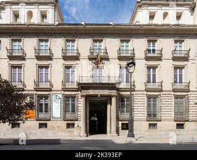 Madrid, Espagne, septembre 2022. Vue extérieure de l'académie royale des beaux-arts du centre-ville Banque D'Images