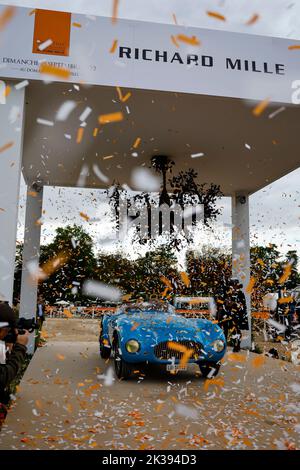 Talbot-Lago T26 GS Barchetta devise lors de l'édition 6th de Chantilly Arts & Elegance - Richard mille au domaine du Château de Chantilly, de 24 septembre au 25, 2025, à Chantilly, France - photo Julien Delfosse / DPPI Banque D'Images