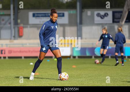 Londres, Royaume-Uni. 25th septembre 2022. Princes Park, Londres, Angleterre, septembre 25th 2022 Atlanta Primus (20 Lionesses de Londres) pendant le match de championnat féminin FA entre London City Lionesses et Durham à Princes Park Londres, Angleterre (Pedro Soares/SPP) Credit: SPP Sport Press photo. /Alamy Live News Banque D'Images