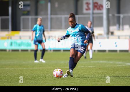 Londres, Royaume-Uni. 25th septembre 2022. Princes Park, Londres, Angleterre, septembre 25th 2022 Atlanta Primus (20 Lionesses de Londres) pendant le match de championnat féminin FA entre London City Lionesses et Durham à Princes Park Londres, Angleterre (Pedro Soares/SPP) Credit: SPP Sport Press photo. /Alamy Live News Banque D'Images