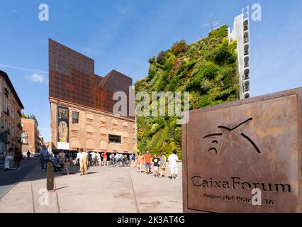 Madrid, Espagne, septembre 2022. Centre d'exposition du forum Caixa dans le centre-ville Banque D'Images