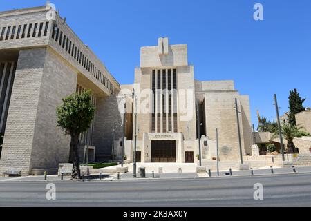 La Grande Synagogue de Jérusalem, rue King George, Jérusalem Ouest, Israël. Banque D'Images