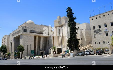 La Grande Synagogue de Jérusalem, rue King George, Jérusalem Ouest, Israël. Banque D'Images