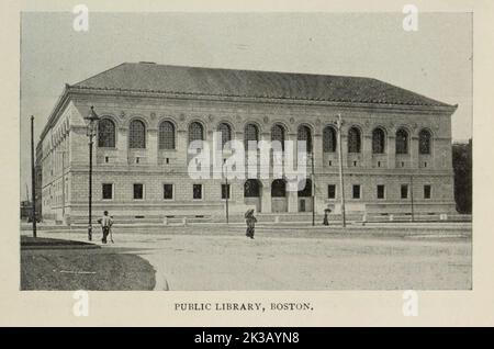 Public Library, Boston de l'article L'ARCHITECTURE DES BÂTIMENTS MUNICIPAUX. Par E. C. Gardner du magazine Engineering CONSACRÉ AU PROGRÈS INDUSTRIEL Volume VIII avril à septembre 1895 NEW YORK le magazine Engineering Co Banque D'Images