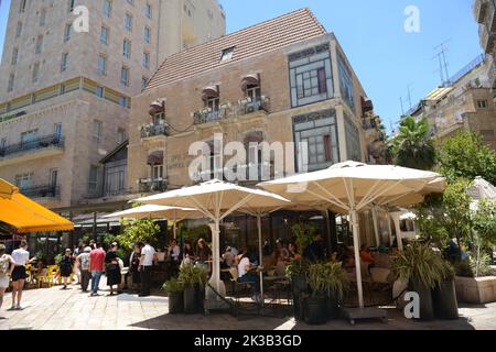 Hôtel Zion dans le centre-ville de Jérusalem, Israël. Banque D'Images