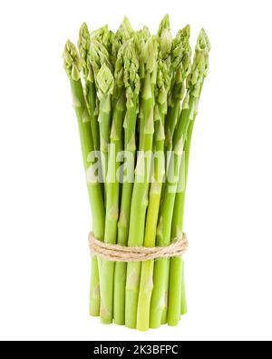 asperges isolées sur fond blanc, masque, profondeur de champ totale Banque D'Images