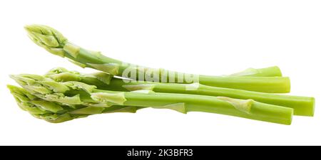 asperges isolées sur fond blanc, masque, profondeur de champ totale Banque D'Images