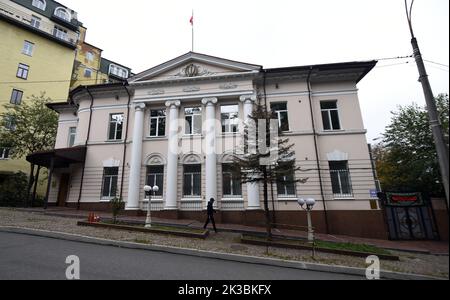 Non exclusif : KIEV, UKRAINE - 24 SEPTEMBRE 2022 - l'ambassade de la République islamique d'Iran en Ukraine est photographiée à Kiev, capitale de l'Ukraine. Banque D'Images