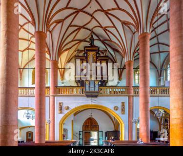 Orgue baroque de la Jakobskirche, Villach, Autriche, Banque D'Images