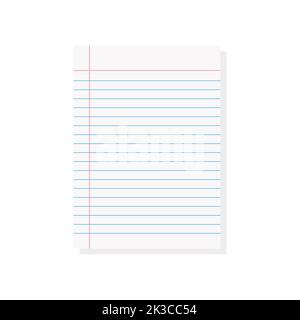 Papier millimétré. Papier quadrillé à lignes de couleur, en diagonale. Motif géométrique pour l'école, bloc-notes oblique. Papier ligné réaliste b Illustration de Vecteur