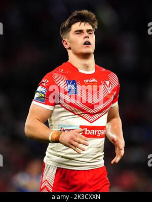 Jon Bennison de St Helens lors de la finale de la Super League de Betfred à Old Trafford, Manchester. Date de la photo: Samedi 24 septembre 2022. Banque D'Images