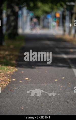 Un cliché vertical de la mobilité de Göteborg pendant la journée en Suède Banque D'Images