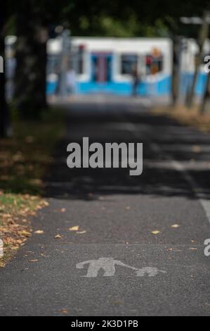 Un cliché vertical de la mobilité de Göteborg pendant la journée en Suède Banque D'Images