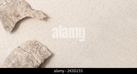 Arrière-plan cosmétique naturel pour la présentation du produit. Banque D'Images