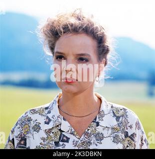 Sissy Höfferer, österreichische Sauspielerin, Portrait, Deutschland, 1990. Sissy Hoefferer, actrice autrichienne, portrait, Allemagne, 1990. Banque D'Images