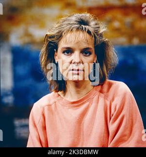 Sissy Höfferer, österreichische Sauspielerin, Portrait, Deutschland, 1988. Sissy Hoefferer, actrice autrichienne, portrait, Allemagne, 1988. Banque D'Images