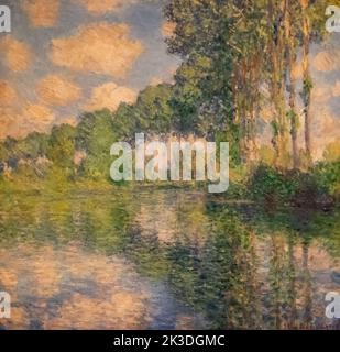Peupliers sur l'Epte par Claude Monet à la Galerie nationale d'Écosse Banque D'Images