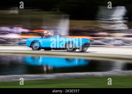 Meilleur du spectacle Talbot-Lago T26 GS Barchetta devise lors de l'édition 6th de Chantilly Arts & Elegance - Richard mille au domaine du Château de Chantilly, de 24 septembre au 25, 2025, à Chantilly, France - photo Antonin Vincent / DPPI Banque D'Images