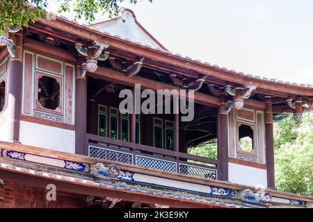 VILLE DE NEW TAIPEI, TAÏWAN - JUILLET 28 2012 : Villa et jardin de la famille LIN. Le jardin familial de l'île-du-prince-édouard est une maison traditionnelle chinoise à Taïwan Banque D'Images