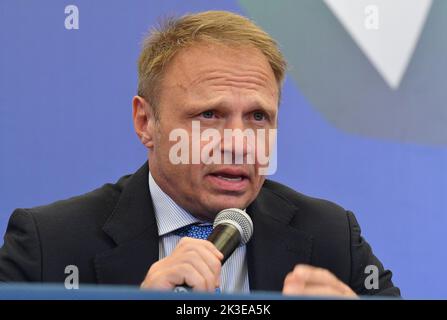 Rome, Italie. 26th septembre 2022. Rome, Conférence de presse des Frères d'Italie à la fin du scrutin électoral photo: Francesco Lollobrigida crédit: Agence de photo indépendante/Alamy Live News Banque D'Images