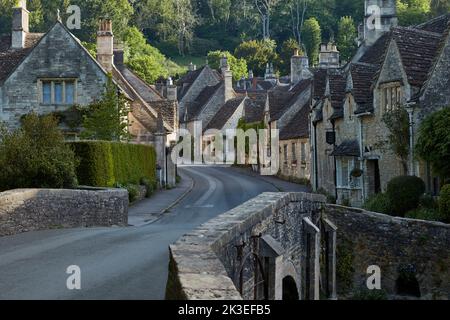 Château Combe au lever du soleil Banque D'Images