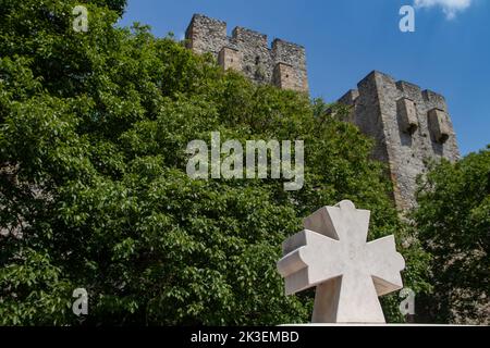 Détails et décorations du monastère de Manasija, également connu sous le nom de Resava, est un monastère orthodoxe serbe près de la ville de Despotovac en Serbie Banque D'Images
