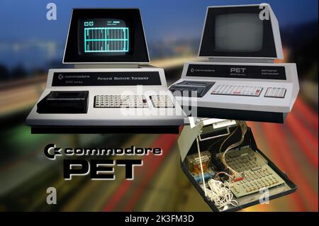 PET produit et vendu par Commodore Ltd. En 1977 a été l'un des premiers ORDINATEURS qui a représenté une percée dans le monde des ordinateurs personnels. Banque D'Images