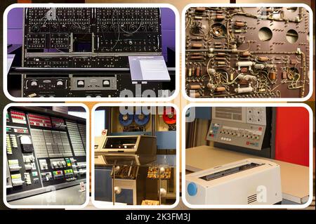 Certains ordinateurs entre 50s et 60s Banque D'Images