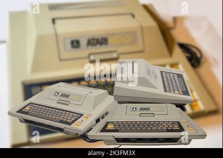L'Atari 400, produit par Atari en 1979, était un hybride entre un ordinateur personnel et une console Banque D'Images