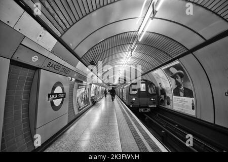 Station de métro Baker Street, Londres Banque D'Images