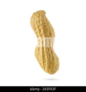 Arachides isolées sur fond blanc, comme élément de conception Banque D'Images