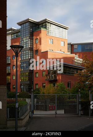 265 septembre 2022 - Londonuk: Appartements modernes à londres derrière la porte Banque D'Images