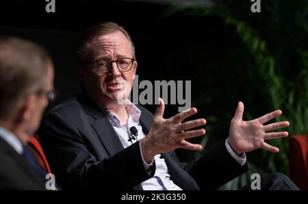 L'ancien secrétaire de presse DE la Maison-Blanche, ROBERT GIBBS, lors d'une séance d'interview au festival annuel de Tribune du Texas, dans le centre-ville d'Austin, sur 24 septembre 2022. Gibbs a travaillé à la Maison Blanche d’Obama. Banque D'Images