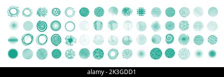 Texture à la main des cercles graphiques. Illustration vectorielle Illustration de Vecteur