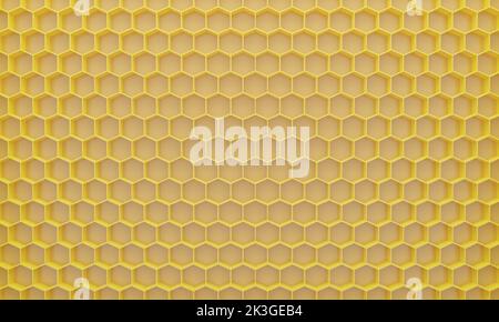 arrière-plan de texture de miel jaune.3d rendu. Banque D'Images