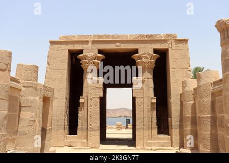 Le temple de Philae, Aswan Banque D'Images