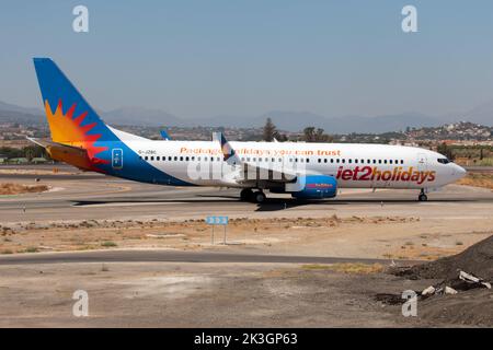 Malaga, Espagne. 21st août 2022. Un Boeing Jet2.com 737-800 dans Allegiant Air à l'aéroport de Malaga Costa del sol. Allegiant Air est une compagnie aérienne américaine à très bas prix qui exploite des vols réguliers et nolisés (photo de Fabrizio Gandolfo/SOPA Images/Sipa USA) crédit : SIPA USA/Alay Live News Banque D'Images