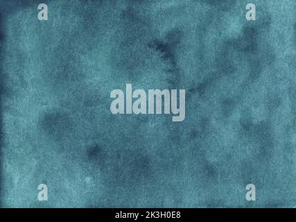 Aquarelle texture d'arrière-plan gris bleu ancien. Décor bleu poussiéreux peint à la main Banque D'Images