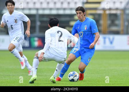 Castel Di Sangro, Abruzzes. 26th septembre 2022. Filippo Ranocchia de l'Italie pendant le match amical U21 Italie-Japon Teofilo Patini stade à Castel di Sangro, Italie, 26 septembre 2022 (photo de crédit AllShotLive/Sipa USA) crédit: SIPA USA/Alay Live News Banque D'Images