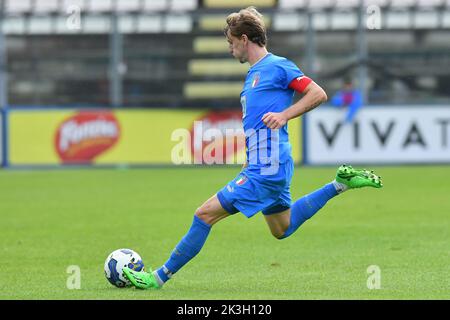 Castel Di Sangro, Abruzzes. 26th septembre 2022. Nicolo Rovella de l'Italie pendant le match amical U21 Italie-Japon Teofilo Patini stade à Castel di Sangro, Italie, 26 septembre 2022 (photo de crédit AllShotLive/Sipa USA) crédit: SIPA USA/Alay Live News Banque D'Images