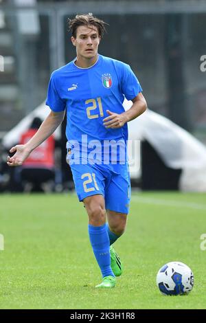 Castel Di Sangro, Abruzzes. 26th septembre 2022. Nicolo Fagioli d'Italie pendant le match amical U21 Italie-Japon Teofilo Patini stade à Castel di Sangro, Italie, 26 septembre 2022 Fotografo01 crédit: Agence de photo indépendante/Alamy Live News Banque D'Images