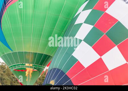 Ballons d'air chaud au Yorkshire Balloon Fiesta Banque D'Images