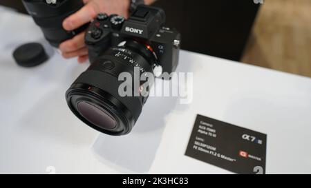 Caméra sans miroir Sony - le salon de la photographie, NEC, Birmingham Banque D'Images