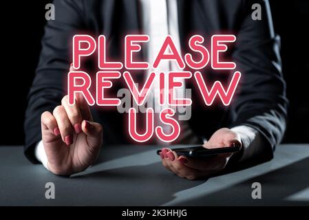 Texte d'écriture Noir Vendredi 2023. Mot écrit sur donner un feedback opinion Commentaires qualité du service Banque D'Images