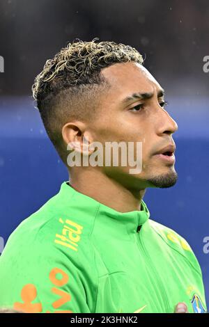 LE HAVRE - Raphinha du Brésil pendant le match international amical entre le Brésil et le Ghana au Stade Oceane sur 23 septembre 2022 au Havre, France. ANP | hauteur néerlandaise | Gerrit van Keulen Banque D'Images