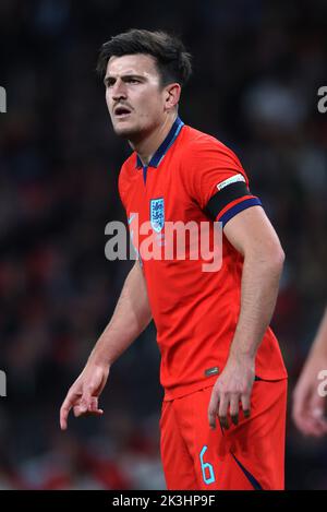 Londres, Royaume-Uni. 26th septembre 2022. Harry Maguire (Angleterre) au match Angleterre contre Allemagne UEFA Nations League Group A3 au stade Wembley, Londres, Royaume-Uni, le 26th septembre 2022. Crédit : Paul Marriott/Alay Live News Banque D'Images