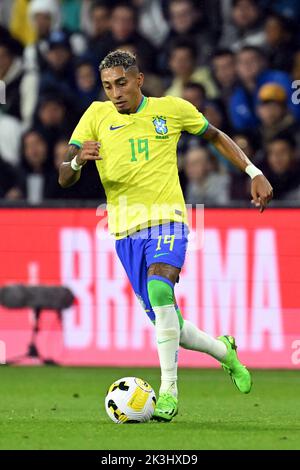 LE HAVRE - Raphinha du Brésil pendant le match international amical entre le Brésil et le Ghana au Stade Oceane sur 23 septembre 2022 au Havre, France. ANP | hauteur néerlandaise | Gerrit van Keulen Banque D'Images