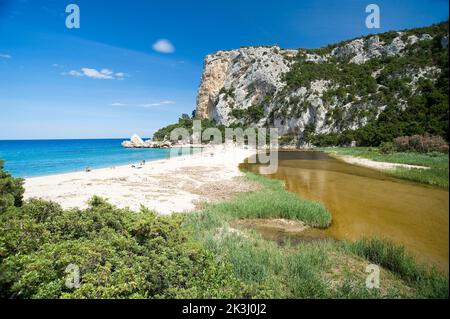 Cala Luna, Baunei; Dorgali, Sardaigne, Italie Banque D'Images