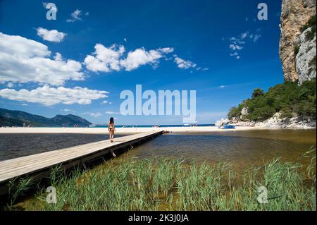 Cala Luna, Baunei; Dorgali, Sardaigne, Italie Banque D'Images