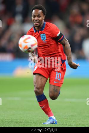 LONDRES ANGLETERRE - SEPTEMBRE 26 :Raheem Sterling (Chelsea) d'Angleterre pendant la Ligue des Nations de l'UEFA - Groupe A3 match entre l'Angleterre contre l'Allemagne à nous Banque D'Images